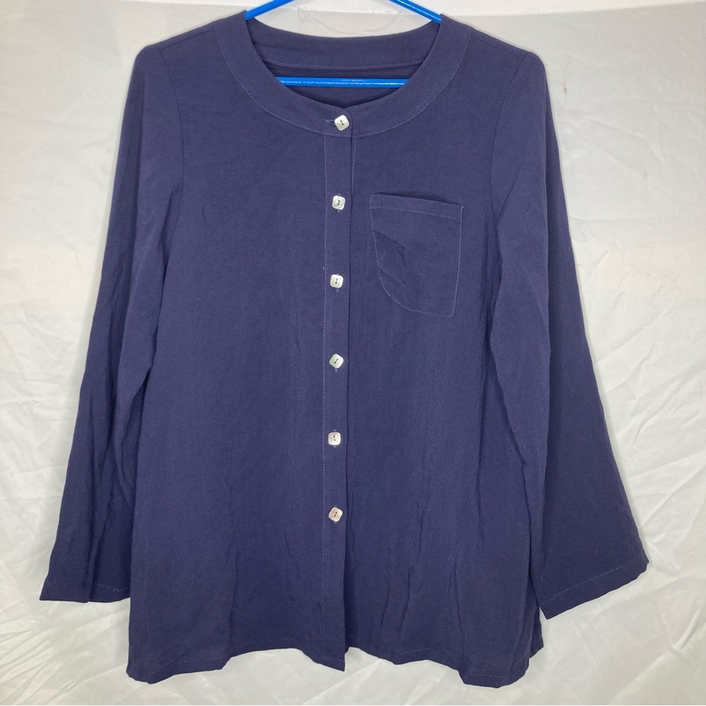 Fridaze Linen button front shirt